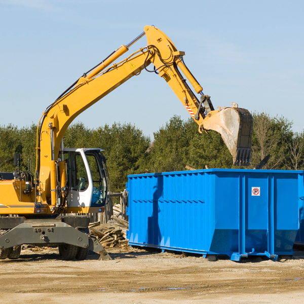 can i choose the location where the residential dumpster will be placed in East Bay